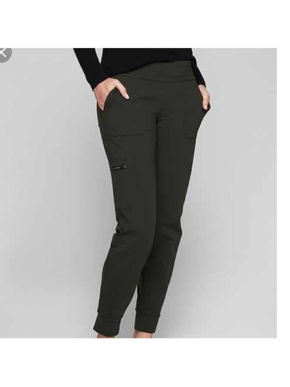 Athleta Pants Womens Small Green Metro Jogger Athletic Hiking Cargo Utility Camp